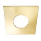Preview: ISOLED Cover Aluminium eckig gold gebürstet für Einbaustrahler Sys-68