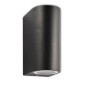 Preview: ISOLED Wandleuchte Siara Up&Down 2xGU10, IP54, schwarz