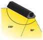 Preview: ISOLED LED Hallenleuchte LN 150W 80°x150°, IP65, 1-10V dimmbar, neutralweiß