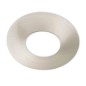 Preview: ISOLED Cover Aluminium rund/Kante nickel gebürstet für Einbaustrahler Sys-68