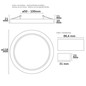 Preview: Isoled LED Downlight Flex 8W, prismatisch, 120°, Lochausschnitt 50-100mm, warmweiß 113753