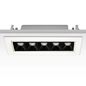 Preview: ISOLED LED Einbauleuchte Raster Line weiß/schwarz, 10W, neutralweiß, schwenkbar