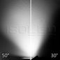 Preview: ISOLED 3-PH Schienen-Strahler fokussierbar, 30W, 30°-50°, weiß matt, 4000K, dimmbar