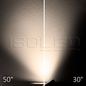 Preview: ISOLED 3-PH Schienen-Strahler fokussierbar, 30W, 30°-50°, schwarz matt, 3000K, dimmbar