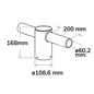 Preview: Isoled Mastadapter 2-fach für Street Light HE75-115, 65-80mm Innendurchmesser 113975