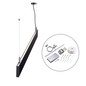 Preview: Isoled LED Hängeleuchte Linear Up&Down 600, 25W, prismatisch, linear- u. 90° verbindbar, schwarz, warmweiß 113999