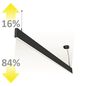 Preview: ISOLED LED Hängeleuchte Linear Up+Down 1200, 40W, prismatisch, linear- u. 90° verbindbar, schwarz, warmweiß