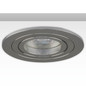 Preview: Isoled Einbaurahmen rund, Loch 80mm, Alu gebürstet + gebürstet, für GU10/MR16 Spots 114019