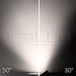Preview: ISOLED 3-PH Schienen-Strahler fokussierbar, 35W, 30°-50°, schwarz matt, 3500K, CRI92