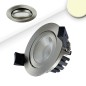 Preview: ISOLED LED Einbaustrahler, silber, 8W, 60°, rund, warmweiß, IP65, dimmbar