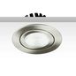 Preview: ISOLED LED Einbaustrahler, silber, 8W, 60°, rund, warmweiß, IP65, dimmbar