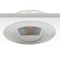 Preview: ISOLED LED Einbaustrahler asymmetrisch COB, weiß, 8W, 50°, IP44, rund, warmweiß, dimmbar