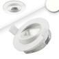 Preview: ISOLED LED Einbaustrahler asymmetrisch COB, weiß, 8W, 50°, IP44, rund, neutralweiß, dimmbar