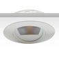 Preview: ISOLED LED Einbaustrahler asymmetrisch COB, weiß, 8W, 50°, IP44, rund, neutralweiß, dimmbar