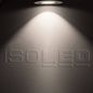 Preview: ISOLED LED Einbaustrahler asymmetrisch COB, weiß, 8W, 50°, IP44, rund, neutralweiß, dimmbar