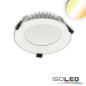 Preview: ISOLED LED Downlight blendungsreduziert, 25W, rund, DN190, CRI90, Colorswitch 3000/3500/4000K, dimmbar