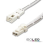Preview: ISOLED MiniAMP Verlängerung male-female, 50cm, 2-polig, weiß, max. 3A