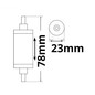 Preview: Isoled R7s LED Stab SLIM, 6W, L: 78mm, warmweiß, dimmbar 114620