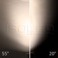 Preview: ISOLED 3-PH Schienen-Strahler fokussierbar, 24W, 20°-55°, schwarz matt, 3000K