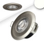 Preview: ISOLED LED Einbaustrahler PC68 IP44, brushed, 5W, 38°, neutralweiß, 3 Stufen dimmbar