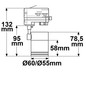 Preview: Isoled 3-Phasen Schienen-Adapter Mini für GU10-Spots, weiß matt 115504
