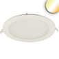 Preview: Isoled LED Downlight, 24W, rund ultraflach weiß, 300mm, ColorSwitch 3000/3500/4000K, dimmbar 115597