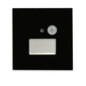 Preview: Isoled Cover Aluminium eckig 3 schwarz, für Wandeinbauleuchte Sys-Wall68 mit PIR Sensor 115610
