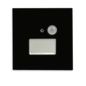 Preview: ISOLED Cover Aluminium eckig schwarz, für Wandeinbauleuchte Sys-Wall68 mit PIR Sensor