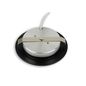 Preview: ISOLED LED Möbeleinbaustrahler Mini AMP schwarz, rund, 3W, 120°, 12V DC, warmweiß 3000K, dimmbar