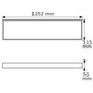 Preview: Isoled Aufbaurahmen weiß RAL 9016, Höhe 7cm, für LED Panels 308x1245, steckbare Schnellmontage 116016