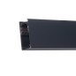Preview: ISOLED Track48 Aufbauschiene, schwarz, 200cm, 4-polig, inkl. Endkappen und Schutzcover