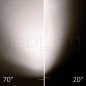 Preview: ISOLED 3-Phasen Schienen-Strahler fokussierbar, 42W, 20°-70°, weiß matt, 4000K, CRI92, dimmbar
