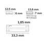 Preview: Isoled LED HT RGB COB Flexband für bis zu 100°C Umgebungstemp., 24V DC, 14,4 W, IP68, 5m Rll, 540 LED/m 116386