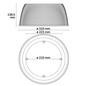 Preview: Isoled PC-Reflektor 90° für LED Hallenleuchten Serie FL2, transparent 116435