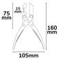 Preview: Isoled Parallelzange für Flexband-Kontaktverbinder 116441