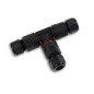Preview: Isoled Kabel T-Verbinder IP67, 3-polig 0.75-2.5mm² mit Federklemme, max. 250V 16A, Manteldm. 6,5-11mm 116443
