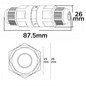 Preview: Isoled Kabelverbinder IP67, 3-polig 0.75-2.5mm² mit Federklemme, max. 250V 16A, Manteldm. 6.5-11mm 116445
