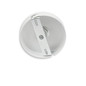 Preview: Isoled Deckenbaldachin rund, weiß, für Kabel mit bis zu max. 9,8mm Manteldurchm. 116605