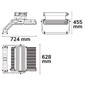 Preview: Isoled LED Flutlichtanlage LW 1.250W, 130x25°, 2 Module (Lichtpunkte), DALI dimmbar, warmweiß, IP66 116651