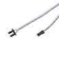 Preview: Isoled Endkappe schwarz für Surf12 Flat mit Einspeiser FC-Flexband, 50cm Kabel+MiniAmp-Stecker, max. 3A 116663