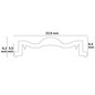 Preview: Isoled Linsen-Einschubcover C67, Abstrahlwinkel 60°, 1176mm, für LAMP30 V2 Profil 116677