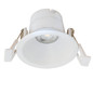 Preview: Isoled LED Einbaustrahler BACK60, weiß matt, rund, 5W, CRI90, 2700K, rückversetzt, UGR<12, dimmbar 116698
