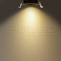 Preview: Isoled LED Einbaustrahler BACK60, gold, rund, 5W, CRI90, 3000K, rückversetzt, UGR<12, dimmbar 116703
