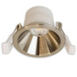 Preview: Isoled LED Einbaustrahler BACK60, nickel geb., rund, 5W, CRI90, 2700K, rückversetzt, UGR<12, dimmbar 116704