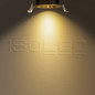 Preview: Isoled LED Einbaustrahler BACK60, messing geb., rund, 5W, CRI90, 2700K, rückversetzt, UGR<12, dimmbar 116708