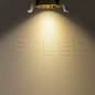 Preview: Isoled LED Einbaustrahler BACK60, messing geb., rund, 5W, CRI90, 3000K, rückversetzt, UGR<12, dimmbar 116709