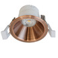 Preview: Isoled LED Einbaustrahler BACK60, rosegold, rund, 5W, CRI90, 2700K, rückversetzt, UGR<12, dimmbar 116710