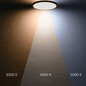 Preview: Isoled LED Deckenleuchte Slim300 PRO, 18W, schwarz, rund, IP44, DN300, 3000/4000/5000K, Up&Down 116713