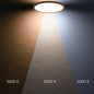 Preview: Isoled LED Deckenleuchte Slim400 PRO, 25W, weiß, rund, IP44, DN400, 3000/4000/5000K, Up&Down 116714