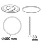 Preview: Isoled LED Deckenleuchte Slim400 PRO, 25W, schwarz, rund, IP44, DN400, 3000/4000/5000K, Up&Down 116715